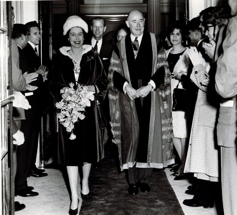Her Majesty The Queen and His Royal Highness Prince Philip visited in 1962 to formally open the completed post-war buildings after a major renovation project