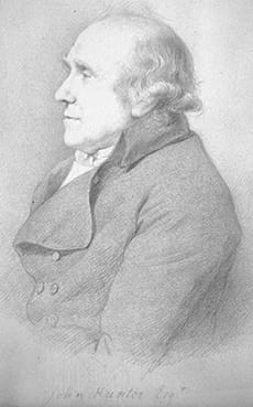 A portrait of John Hunter