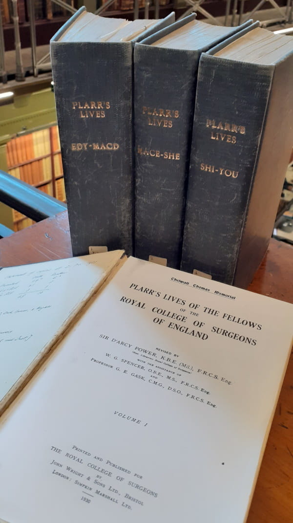Plarr's Lives of the Fellows in print