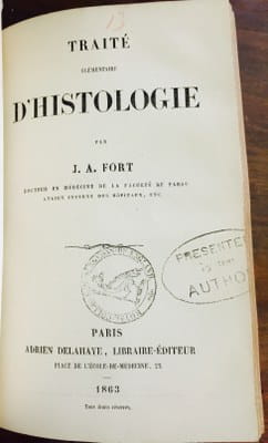 J.A.Fort - Traite d'histologie