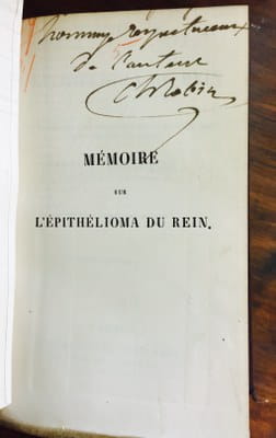 C.P. Robin - Mémoire sur l'épithélioma du rein...