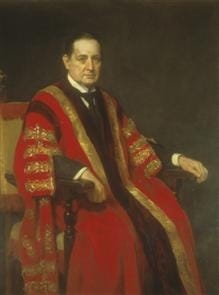 Sir John Bland-Sutton: portrait from Plarr's Lives of the Fellows online (Bland-Sutton, Sir John (1855 - 1936)).
