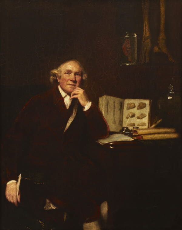 3: Portrait of John Hunter by Joshua Reynolds, unsigned, 1786.