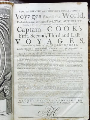 Cook's Voyages Title Page