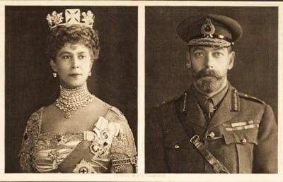 Postcard: Queen Mary & King George V