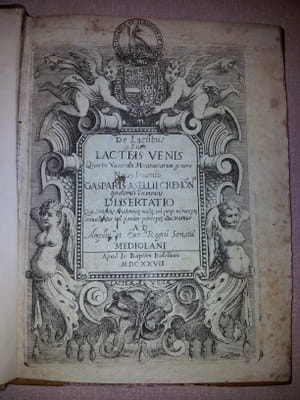 De lactibus, sive lacteis venis (1627) by Gaspare Aselli