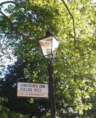 Lincoln's Inn Fields street sign
