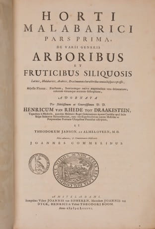 van Reede tot Drakenstein Hortus Malabaricus 1636-1703 3