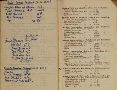 Pharmacopeia 6: 1941 notes