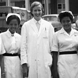 Catherine Hamlin with nurses