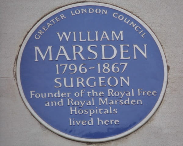 William Marsden 1: Blue Plaque