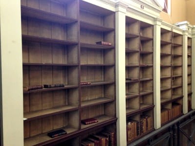 Empty shelves