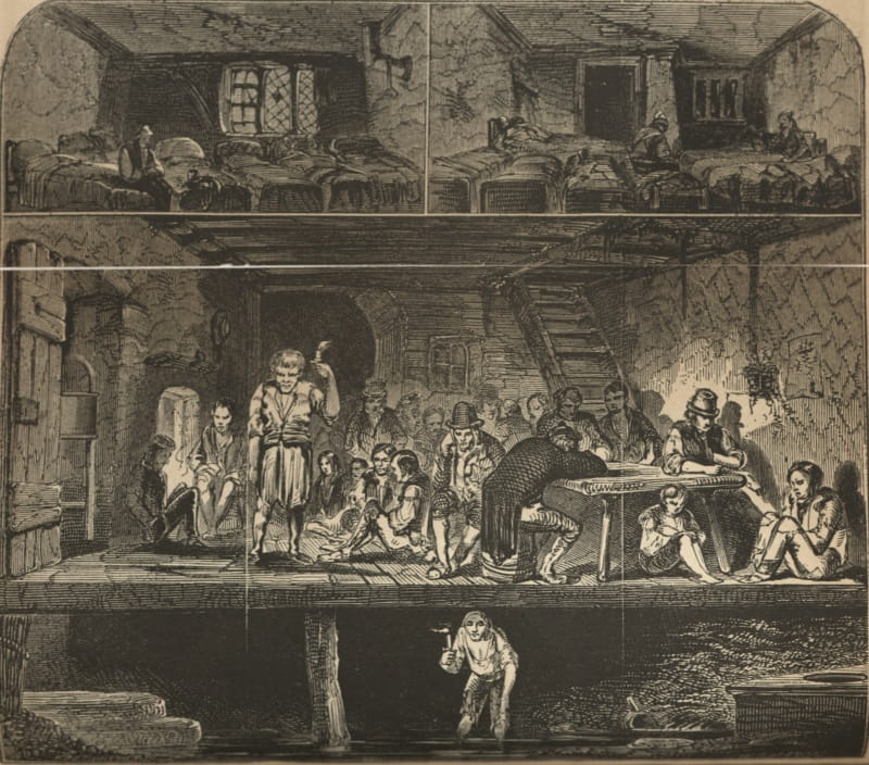 Sanitary Ramblings 1: Woodcut of a lodging house