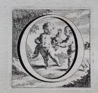 Cheselden osteographia - illustrated initial