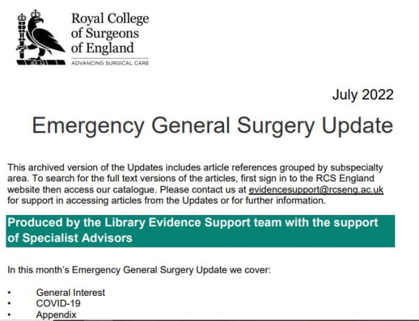 Emergency General Surgery Update