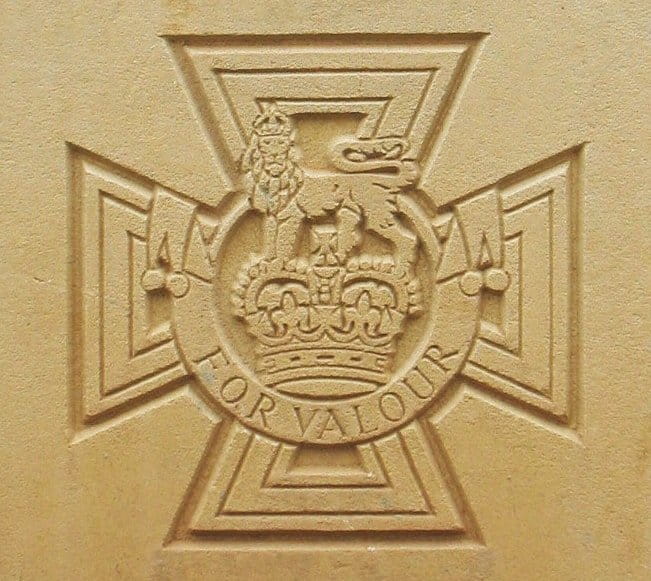 Image of Victoria Cross Medal as appears on CWGC gravestones